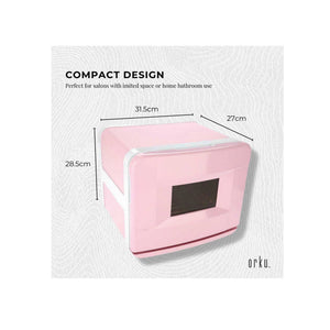 8L Electric Towel Warmer | Pink | UV Steriliser Cabinet | Small Hot Heater & Sanitiser