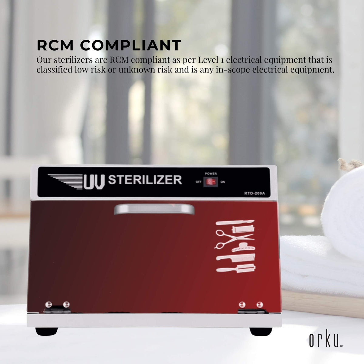 8L UV Steriliser Box | Beauty Equipment Sanitiser | Salon & Nail Tools Disinfection Cabinet