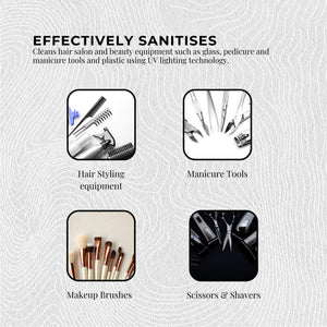 8L UV Steriliser Box | Beauty Equipment Sanitiser | Salon & Nail Tools Disinfection Cabinet