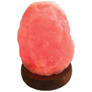 Red USB Himalayan Pink Salt Lamp | Colour Light Bulb, Mini Natural Rock Crystal