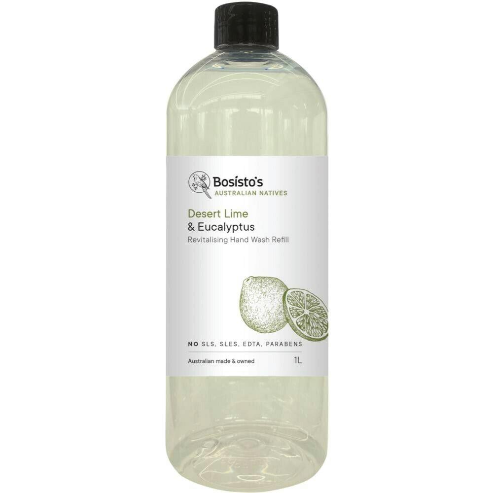 1L Hand Wash Refill | Lime Eucalyptus | Bosisto’s Revitalising Soap Free Liquid Gel