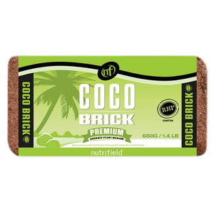 Nutrifield Coco Brick Coir Peat | 650g | 5x Pack | Organic Plant Growth Media