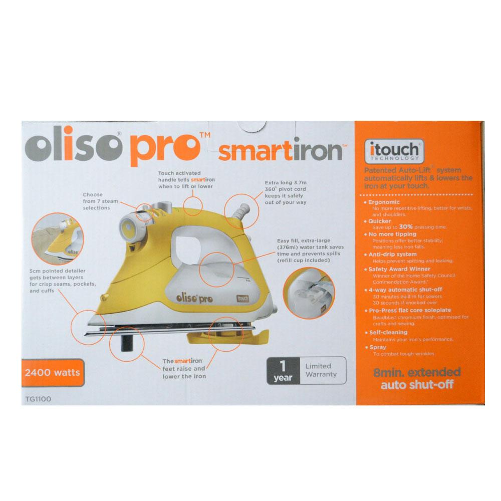 AU Plug Oliso Pro Iron | iTouch Smart Technology | Clothes Steamer & Quilting | TG1100