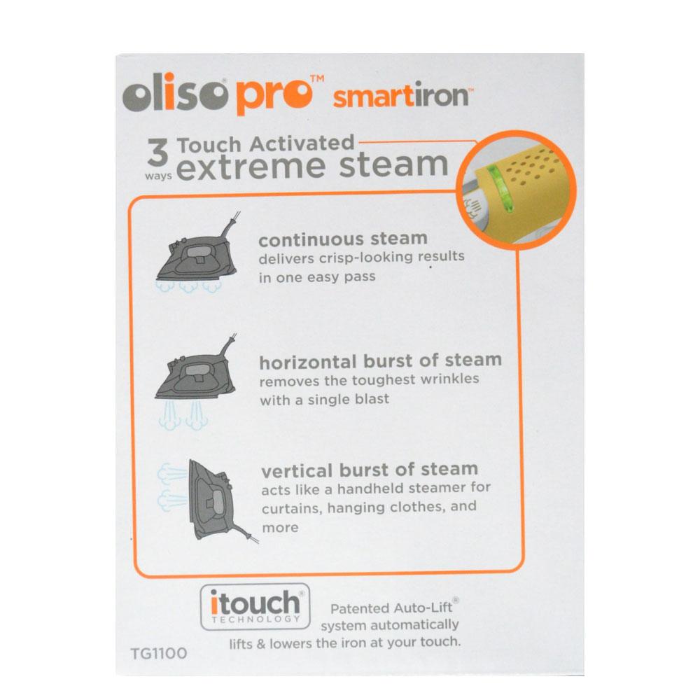 AU Plug Oliso Pro Iron | iTouch Smart Technology | Clothes Steamer & Quilting | TG1100