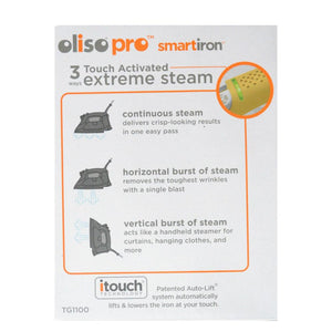 AU Plug Oliso Pro Iron | iTouch Smart Technology | Clothes Steamer & Quilting | TG1100