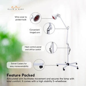 Infrared Heat Floor Lamp | 275W | Mobile Dimmable Salon & Home Thermotherapy Treatment