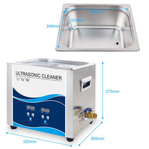 10L Digital Ultrasonic Cleaner | Jewelry & Parts Cleaning | Ultra Sonic Bath with Degas Function