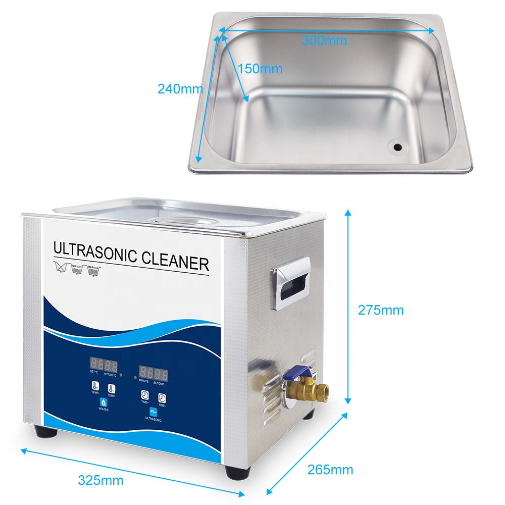 15L Digital Ultrasonic Cleaner | Jewelry & Parts Cleaning | Ultra Sonic Bath with Degas Function