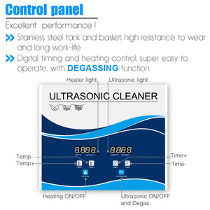15L Digital Ultrasonic Cleaner | Jewelry & Parts Cleaning | Ultra Sonic Bath with Degas Function