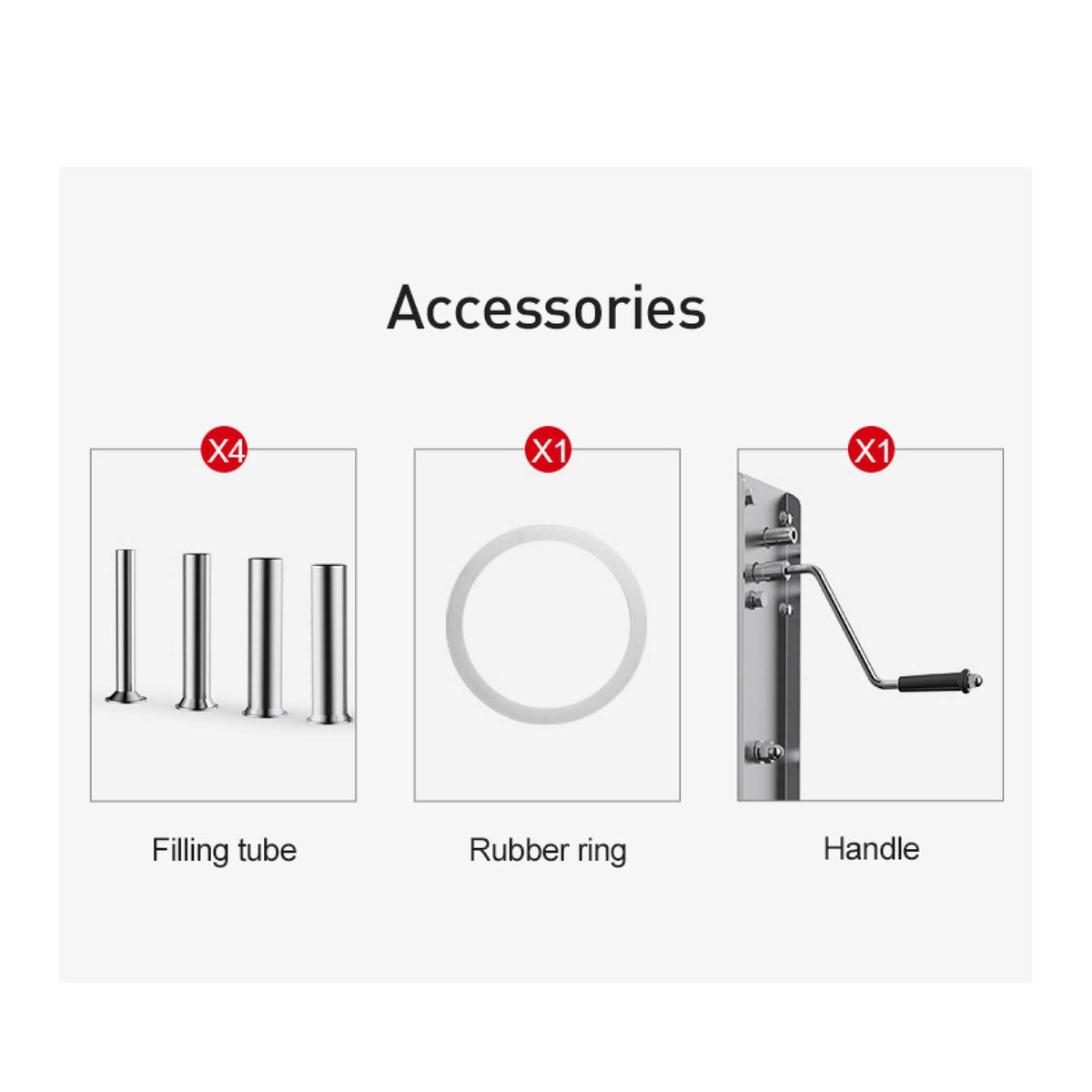 3L Manual Vertical Sausage Filler | Stainless Steel Stuffer Meat Press Machine