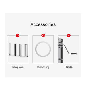 3L Manual Vertical Sausage Filler | Stainless Steel Stuffer Meat Press Machine