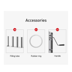 5L Manual Vertical Sausage Filler | Stainless Stuffer Meat Press Machine
