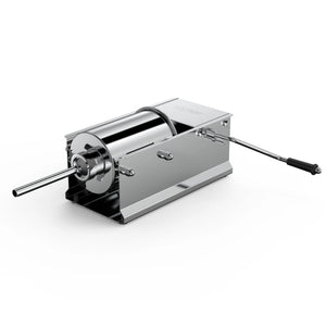 7L Manual Horizontal Sausage Filler | Stainless Steel Stuffer Meat Press Machine