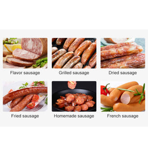 7L Manual Horizontal Sausage Filler | Stainless Steel Stuffer Meat Press Machine