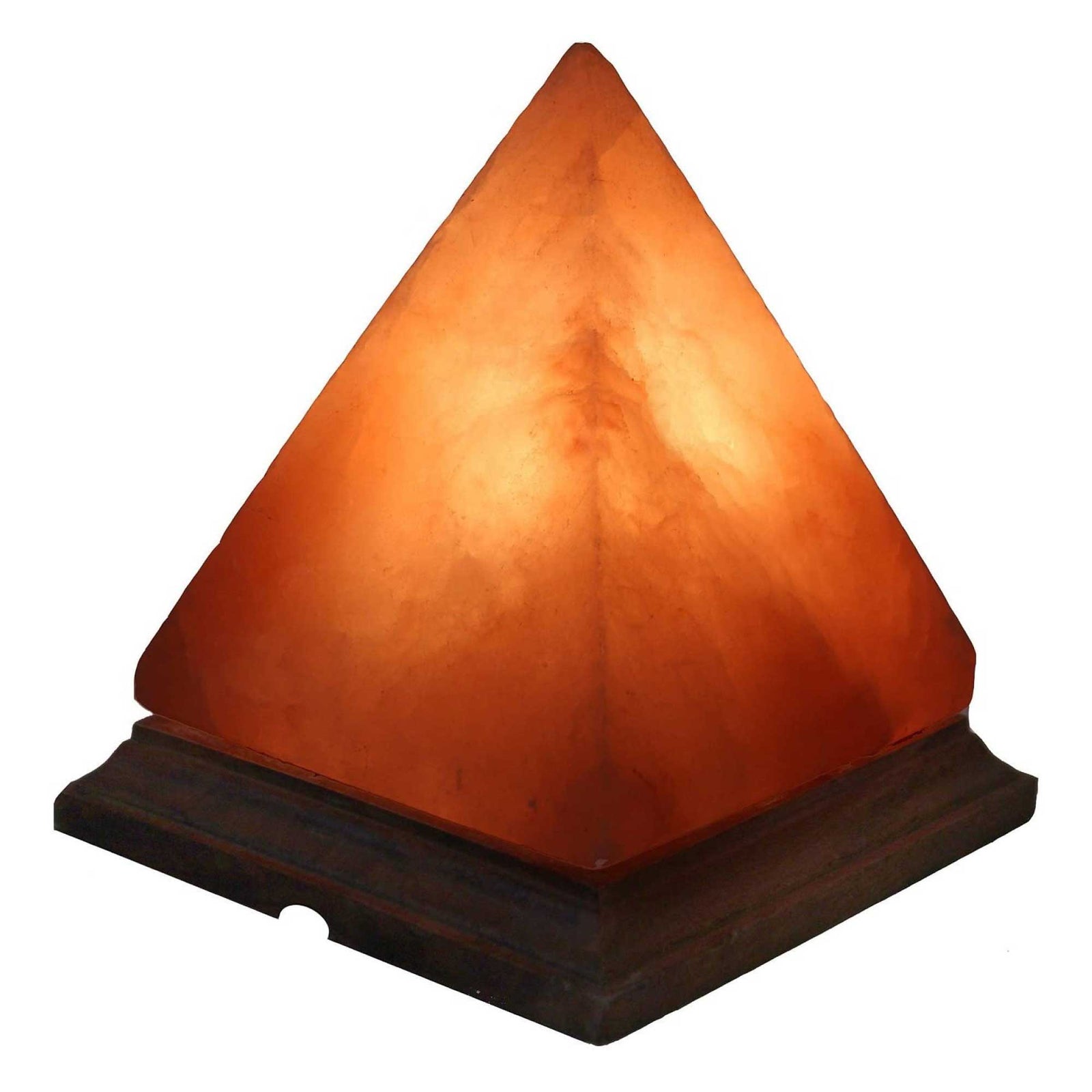 Himalayan Pink Salt Lamp | 12V 12W | Pyramid Carved Rock Crystal | On/Off Switch