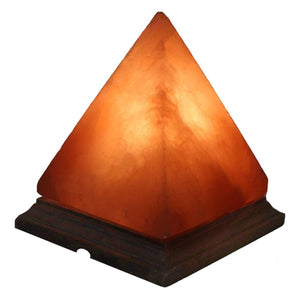 Himalayan Pink Salt Lamp | 12V 12W | Pyramid Carved Rock Crystal | On/Off Switch