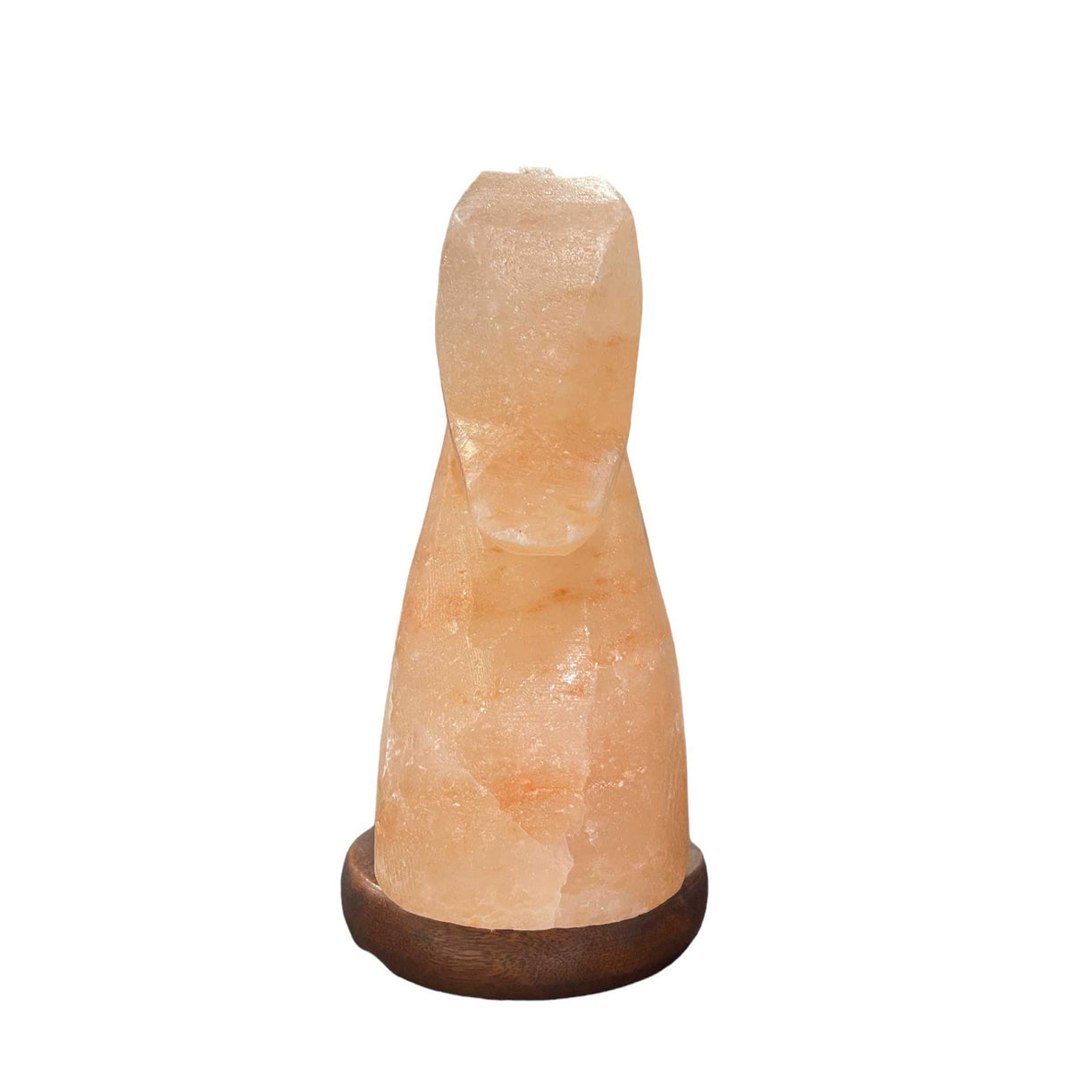 12V 12W Horse Himalayan Pink Salt Lamp | Carved Knight Rock Crystal Light with On/Off Switch