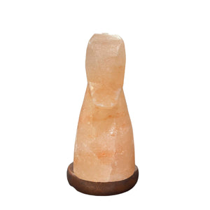 12V 12W Horse Himalayan Pink Salt Lamp | Carved Knight Rock Crystal Light with On/Off Switch
