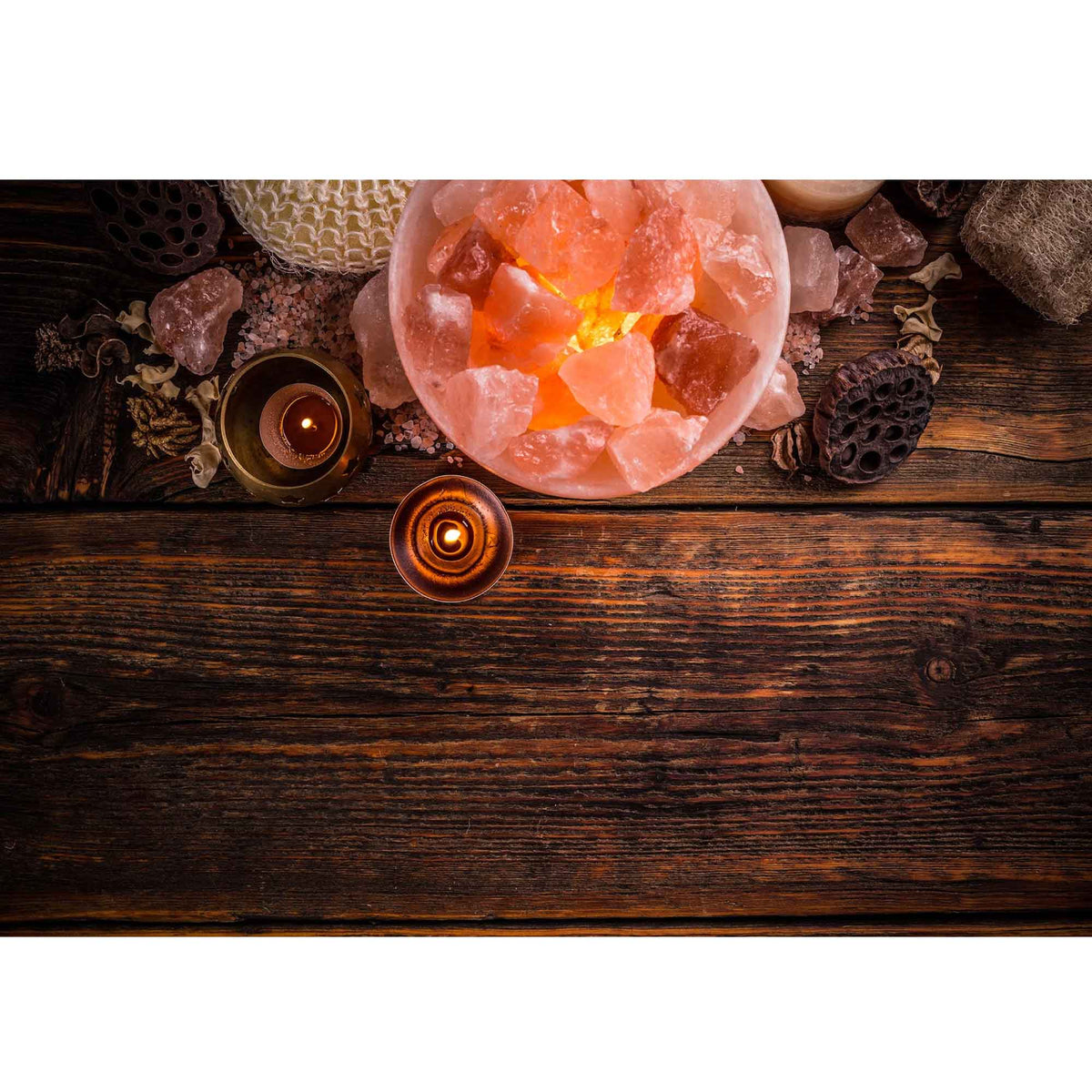 12V 12W Fire Bowl Himalayan Pink Salt Lamp | Carved Rock Crystal Light with On/Off Switch