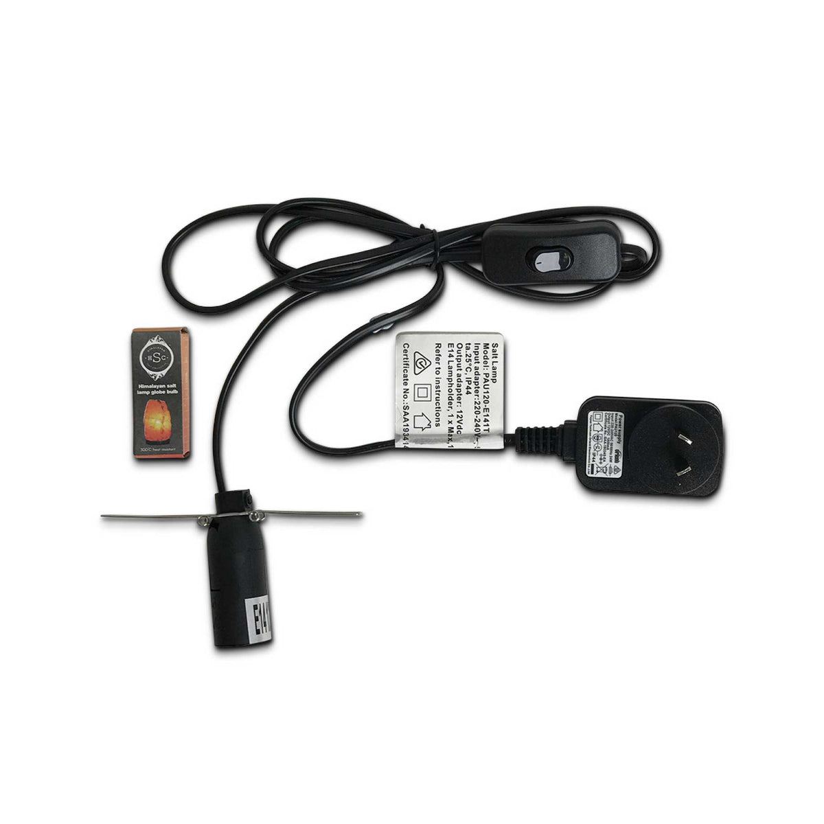 12V 12W Soccer Himalayan Pink Salt Lamp | Carved Ball Rock Crystal Light with On/Off Switch