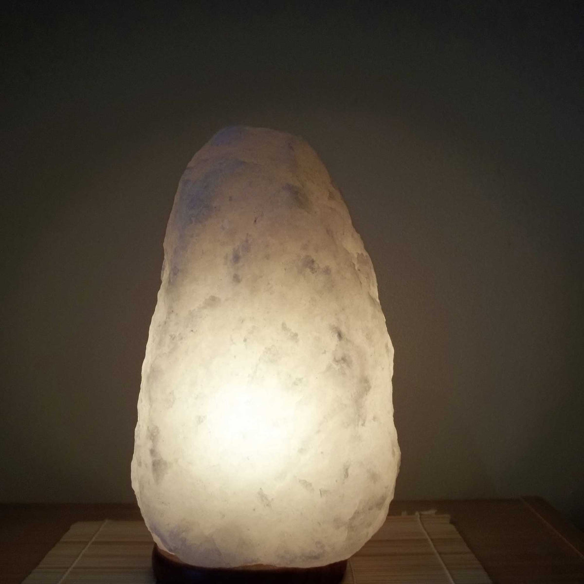 12V 12W 2-3 kg Himalayan White Salt Lamp | Natural Crystal Rock Unique Shape Lamp