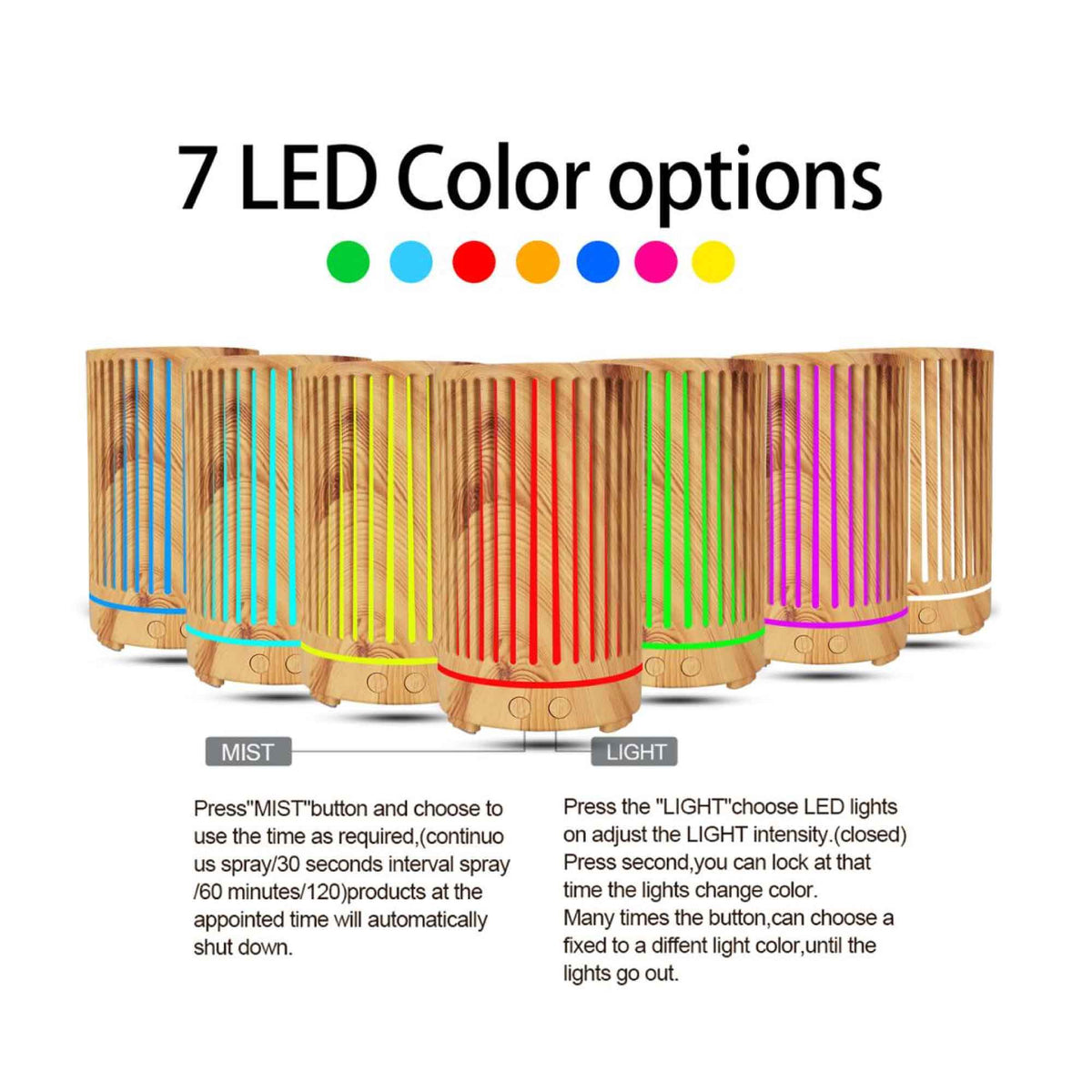 Essential Oil Aroma Diffuser | 200ml | Remote Cylinder | Aromatherapy Air Humidifier