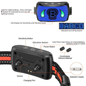 Dog Bark Collar | Vibration | Magnetic Charging | Waterproof | Smart Barking Detection