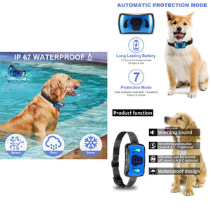 Dog Bark Collar | Vibration | Magnetic Charging | Waterproof | Smart Barking Detection