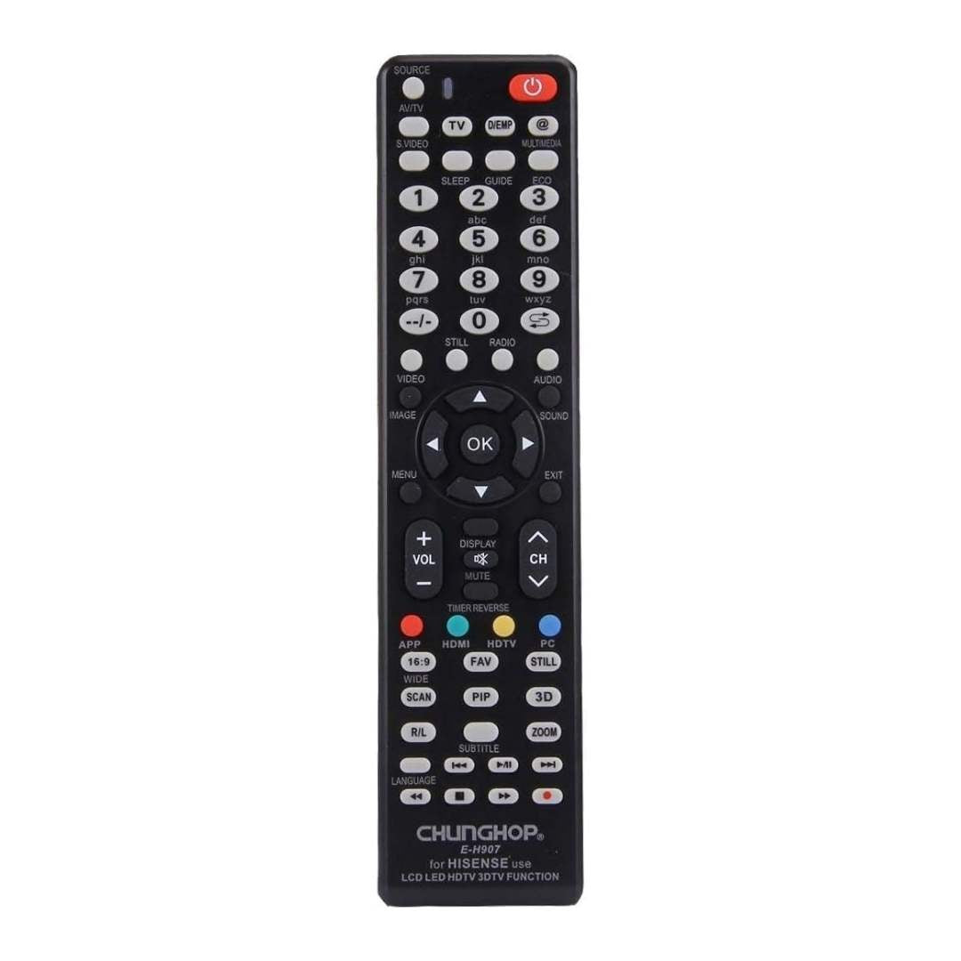 Universal TV Remote Control | Compatible with Hisense LCD LED HDTV HD Smart UHD Plasma