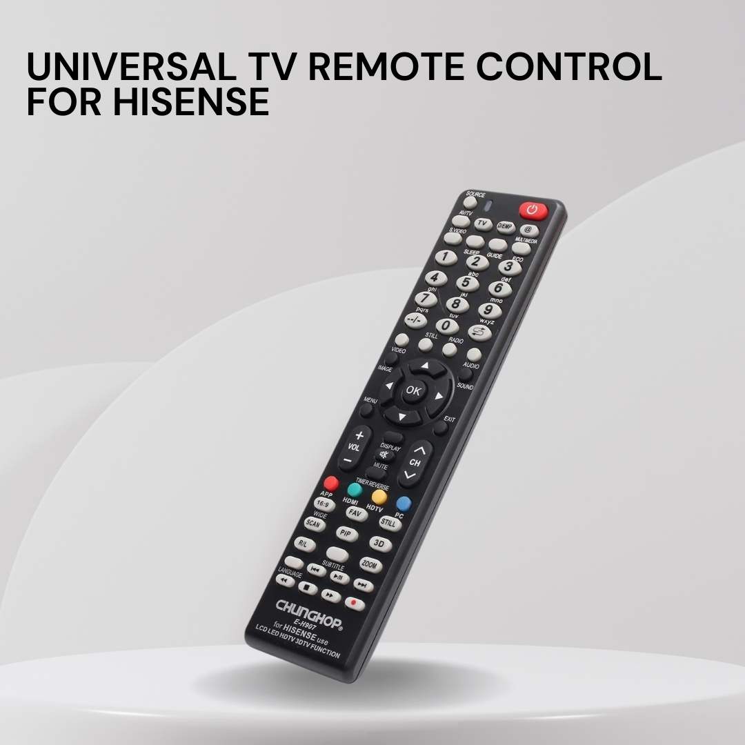 Universal TV Remote Control | Compatible with Hisense LCD LED HDTV HD Smart UHD Plasma