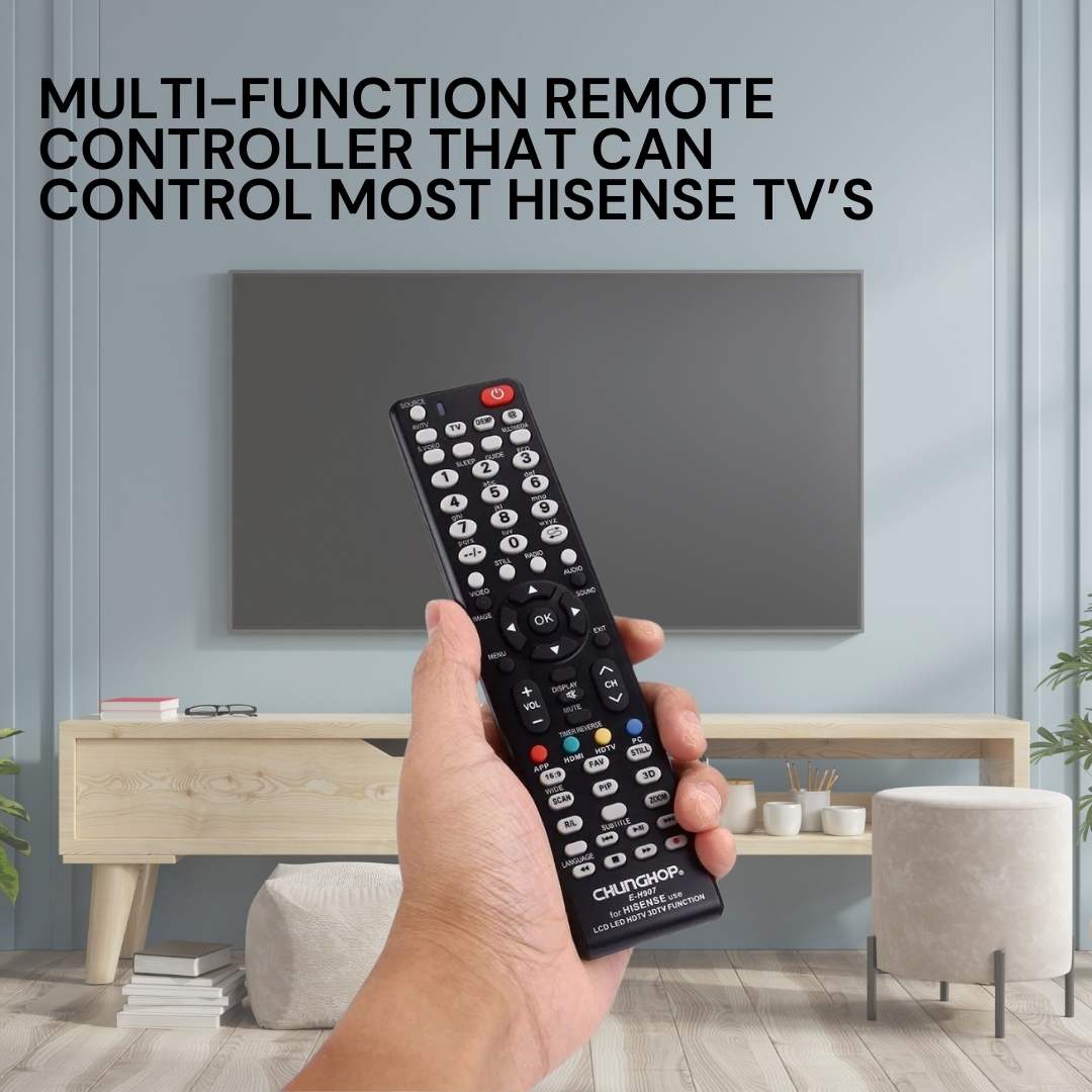 Universal TV Remote Control | Compatible with Hisense LCD LED HDTV HD Smart UHD Plasma