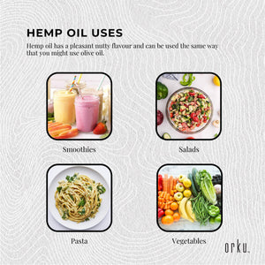 Organic Hemp Seed Oil | Cold Pressed | 250ml | Food Grade