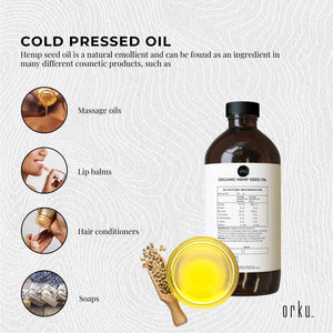 Organic Hemp Seed Oil | Cold Pressed | 1L | Food Grade