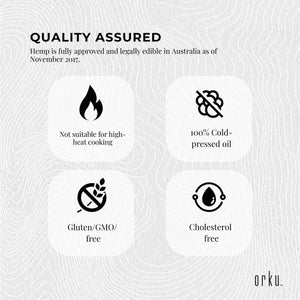 Organic Hemp Seed Oil | Cold Pressed | 1L | Food Grade