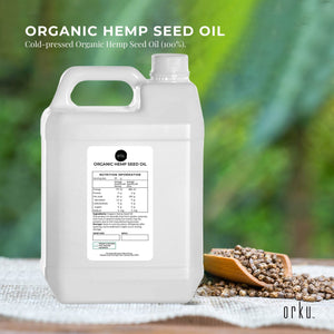 Organic Hemp Seed Oil | Cold Pressed | 5L | Food Grade