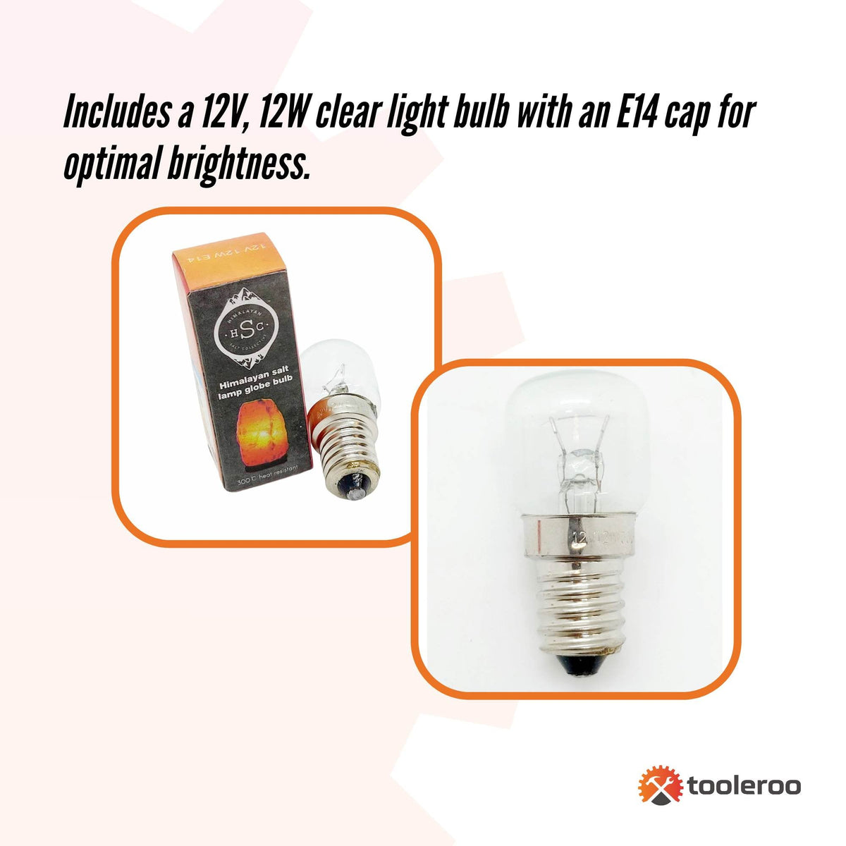 12V 12W Light Bulb On/Off Switch for Himalayan Salt Lamp | Replacement Accessories