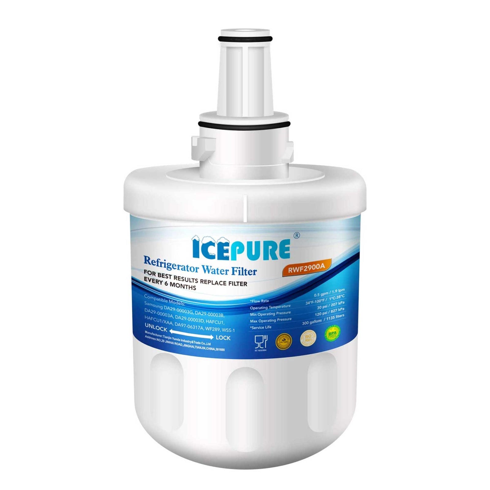 Fridge Water Filter | RWF2900A RFC2900A 2 Steps for RFC1100A Icepure
