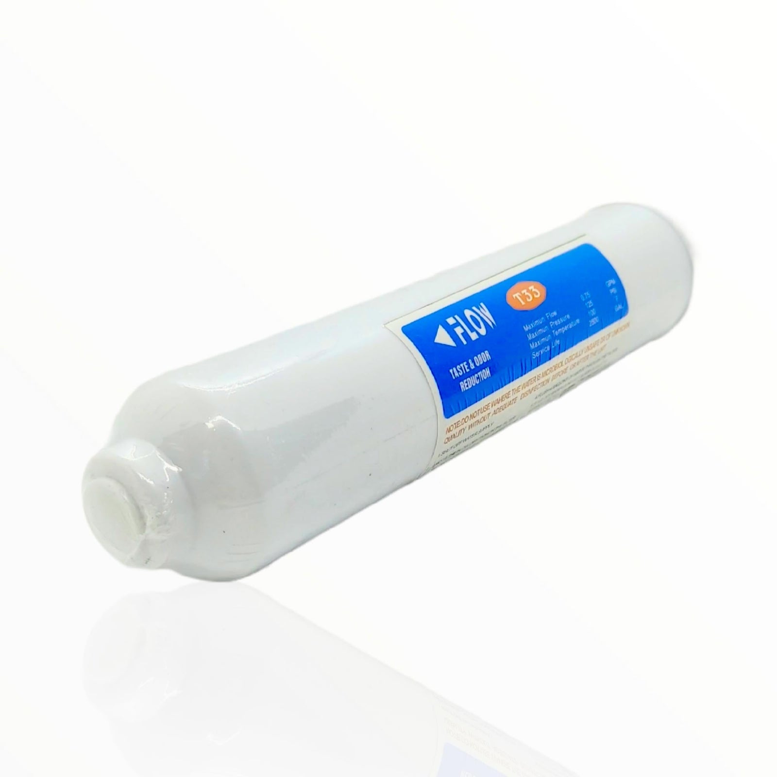 10" RO T33 Inline Coconut Carbon Filter | Replacement Cartridge for Reverse Osmosis