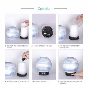 Essential Oil Aroma Diffuser | 100ml | Ball Aromatherapy Ultrasonic Humidifier