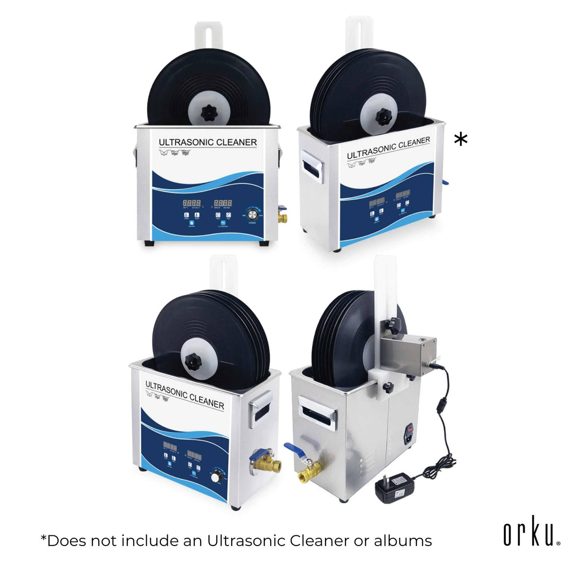 Vinyl Record Cleaning Stand | Drying Rack | Compatible with Ultrasonic Cleaner LP Disc Bracket
