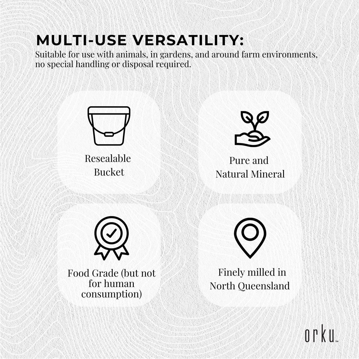 3Kg Organic Fossil Shell Flour Tub | Livestock and Garden Grade Diatomaceous Earth