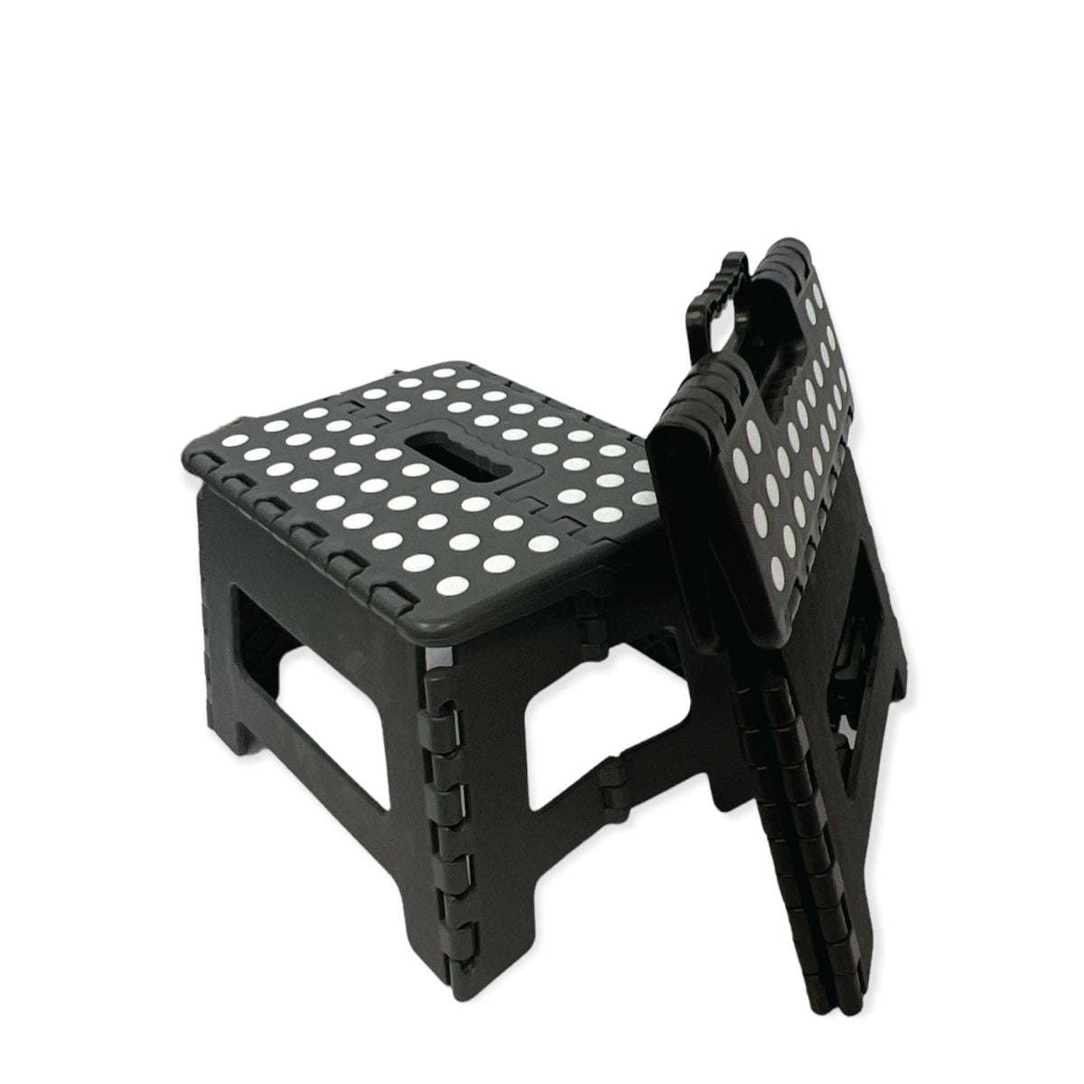 Folding Step Stool | 22cm | Portable Plastic Collapsible Fold-Up Chair | Random Colour