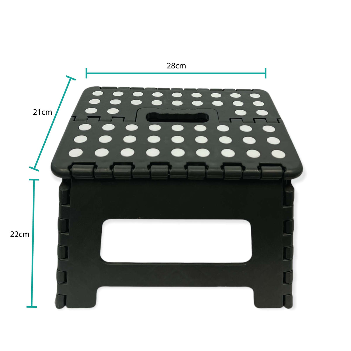 Folding Step Stool | 22cm | Portable Plastic Collapsible Fold-Up Chair | Random Colour