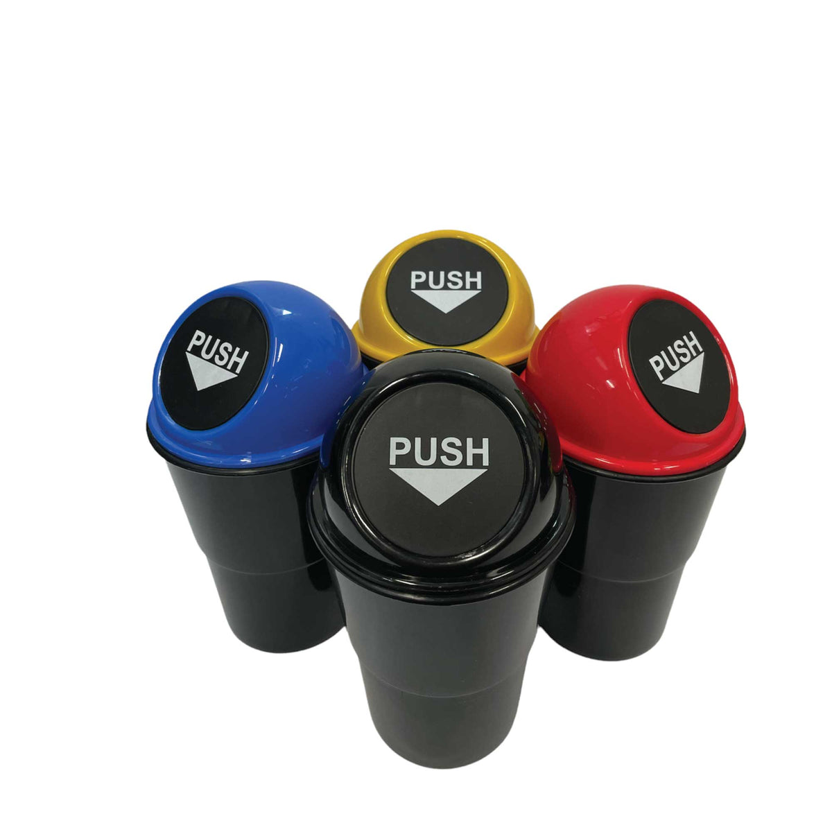 12x 550ml Mini Car Rubbish Bin | Cup Holder Trash Can | Random Colour