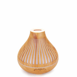 Essential Oil Aroma Diffuser and Remote | 500ml | Flat Top Wood Mist Humidifier