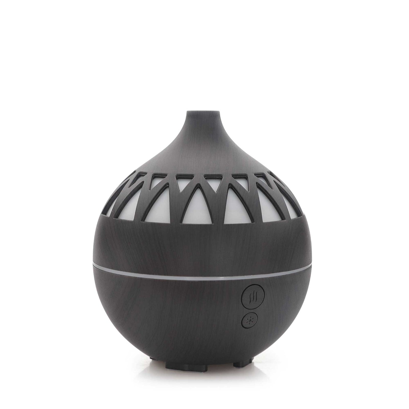 Essential Oil Aroma Diffuser | 180ml | USB LED | Dark Wood Mist Humidifier