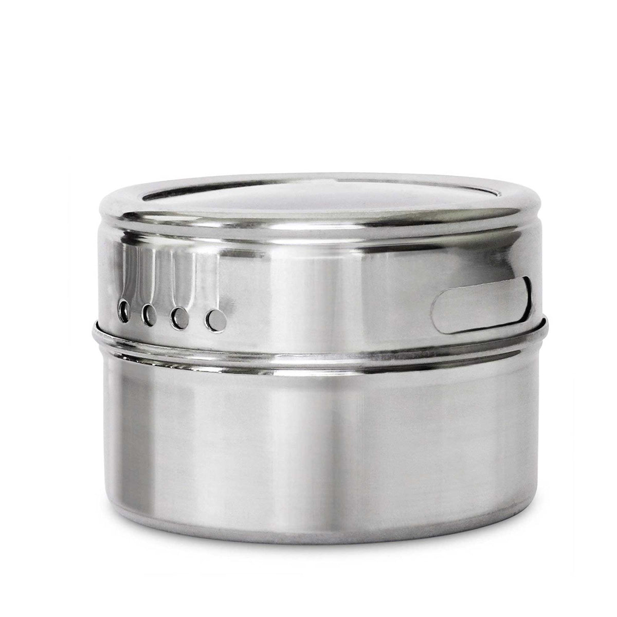 50x 150g Magnetic Spice Jar Stainless Steel Tin | Herb Seasoning Storage Container