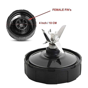 For Nutri Ninja Extractor Blade | 6 Fin Female Connection | Replacement Parts