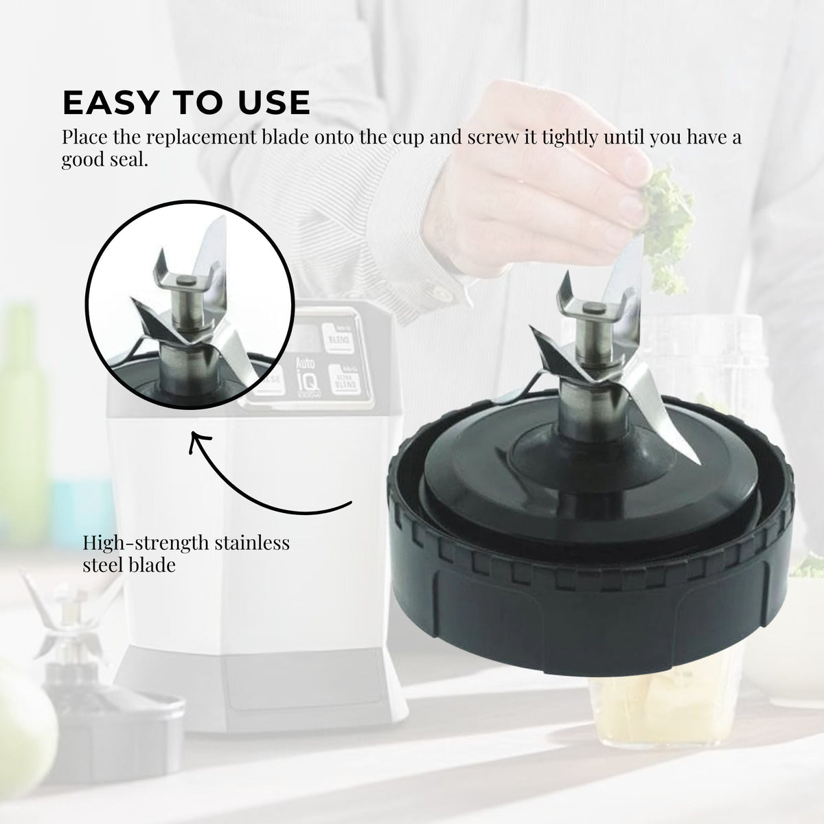 For Nutri Ninja Extractor Blade | 6 Fin Female Connection | Replacement Parts