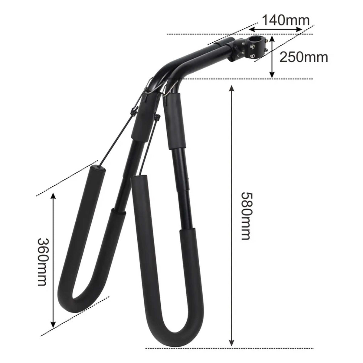 Surfboard Bike Rack | Paddle Board Carrier | Bicycle Storage Holder